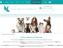 Tablet Screenshot of cliniquedupigeonnier.com